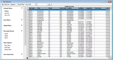 zip code lookup.